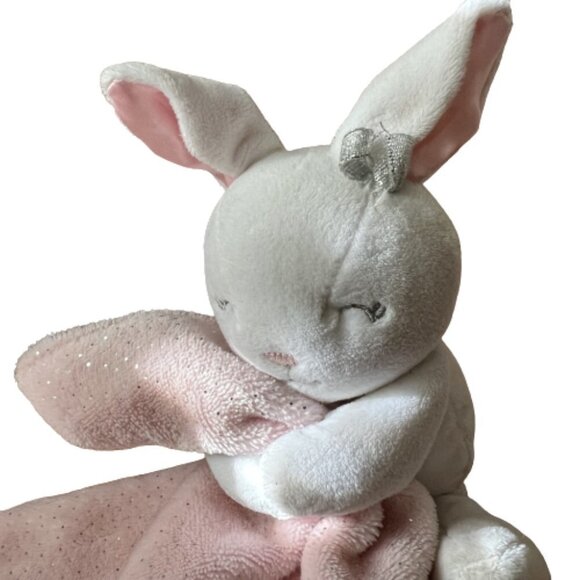 Baby Starters Bunny Security Lovey Blanket Plush 11" X 11" Cuddly Stuffed Animal - Picture 2 of 7